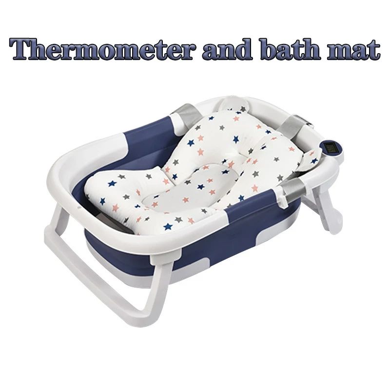 baignoire bebe support bleu blanc