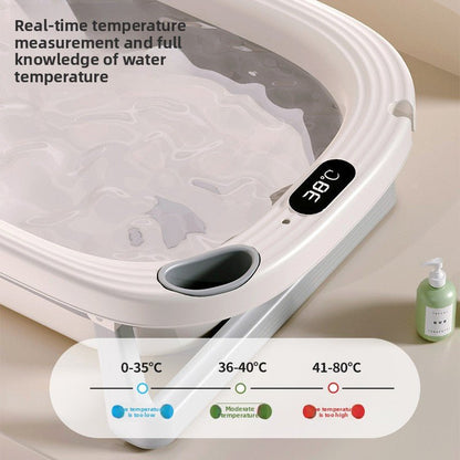 baignoire-pliable-bebe-thermomètre water