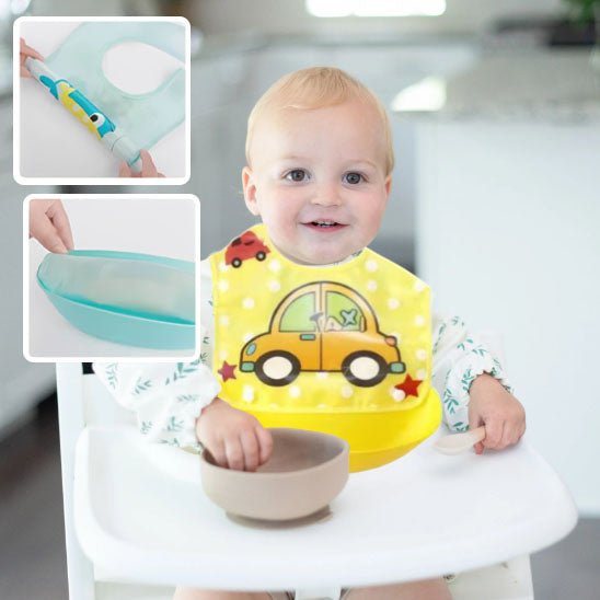 bavoir bebe silicone repas bebe chaise haute voiture