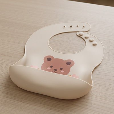 bavoir silicone bebe produit pliable poche recuperation