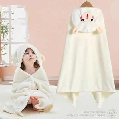 cape de bain bebe accroche