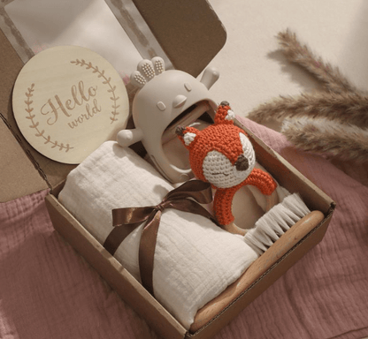 coffret cadeau hygiene blanc orange