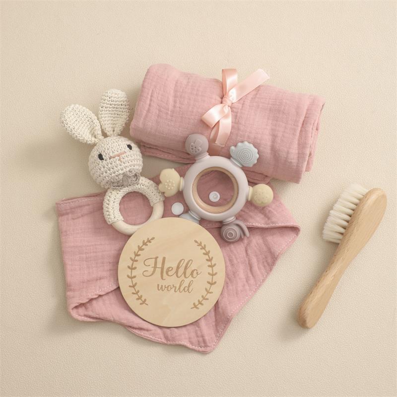 coffret cadeau hygiene rose pale