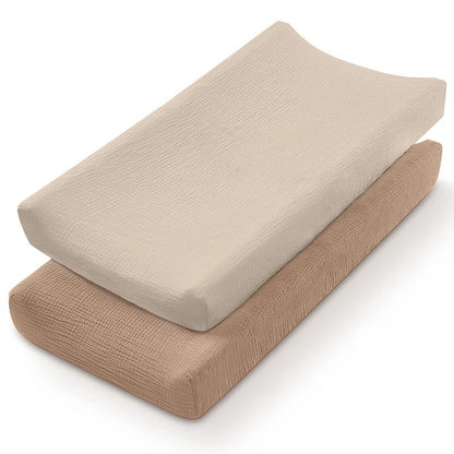 housse matelas a langer beigeo