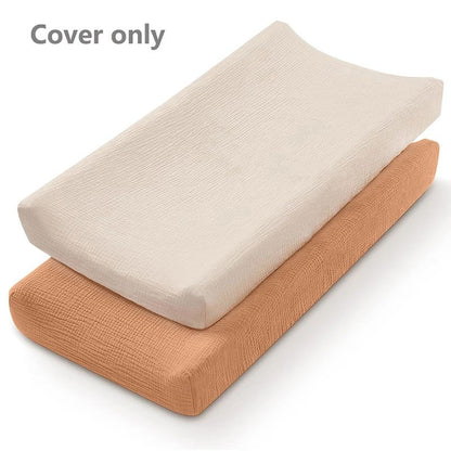 housse matelas a langer orange beige tico 