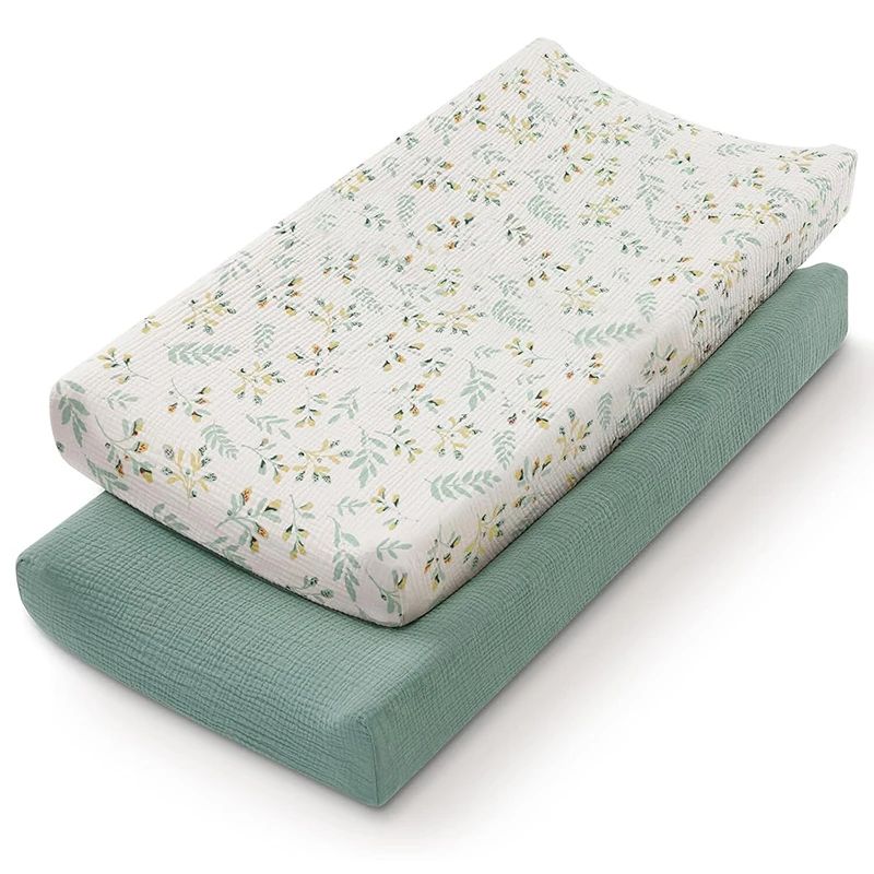 housse matelas a langer vert claire