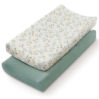 housse matelas a langer vert claire