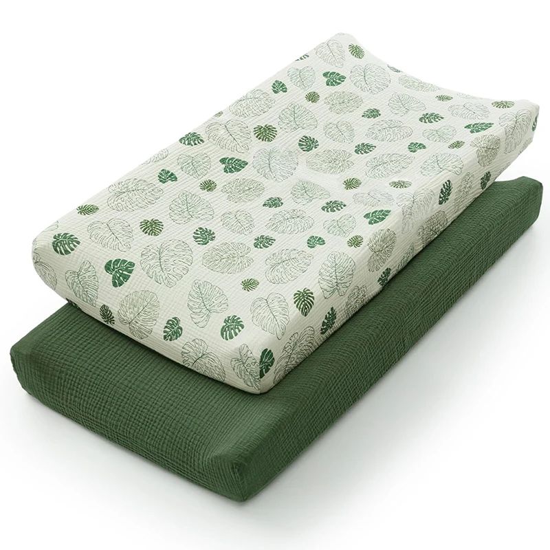 housse matelas a langer vert 