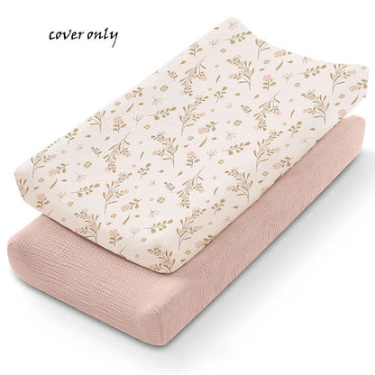 housse matelas a marron fleur tico 