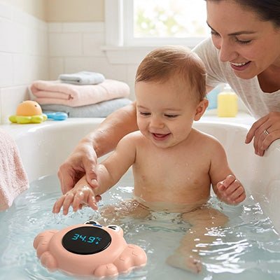thermometre bain bebe utilisation bebe parent bain rose