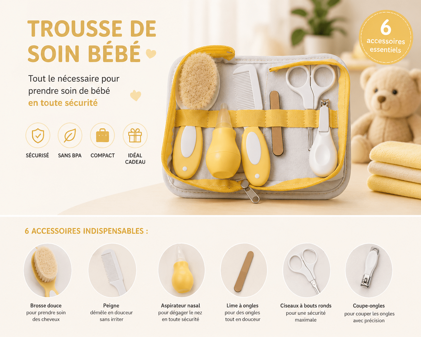 trousse de soin bebe ideal cadeau