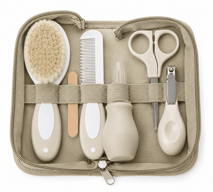 trousse de soin bebe lou marron