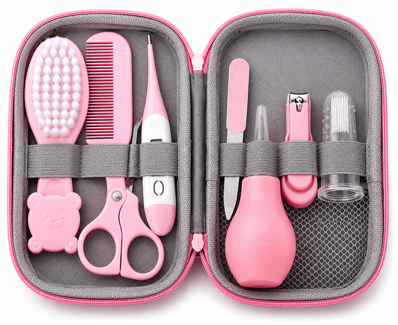 trousse de toilette bebe luxio rose