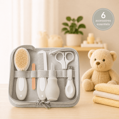 trousse de soin bebe decords gris
